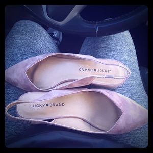 Light Mauve Lucky Brand Slingbacks